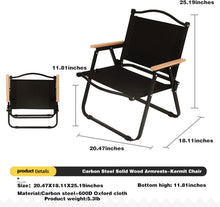 Load image into Gallery viewer, FabSports Alloy Steel Portable Foldable Chair - Compact Aluminium Chair with Armrests for Travel
