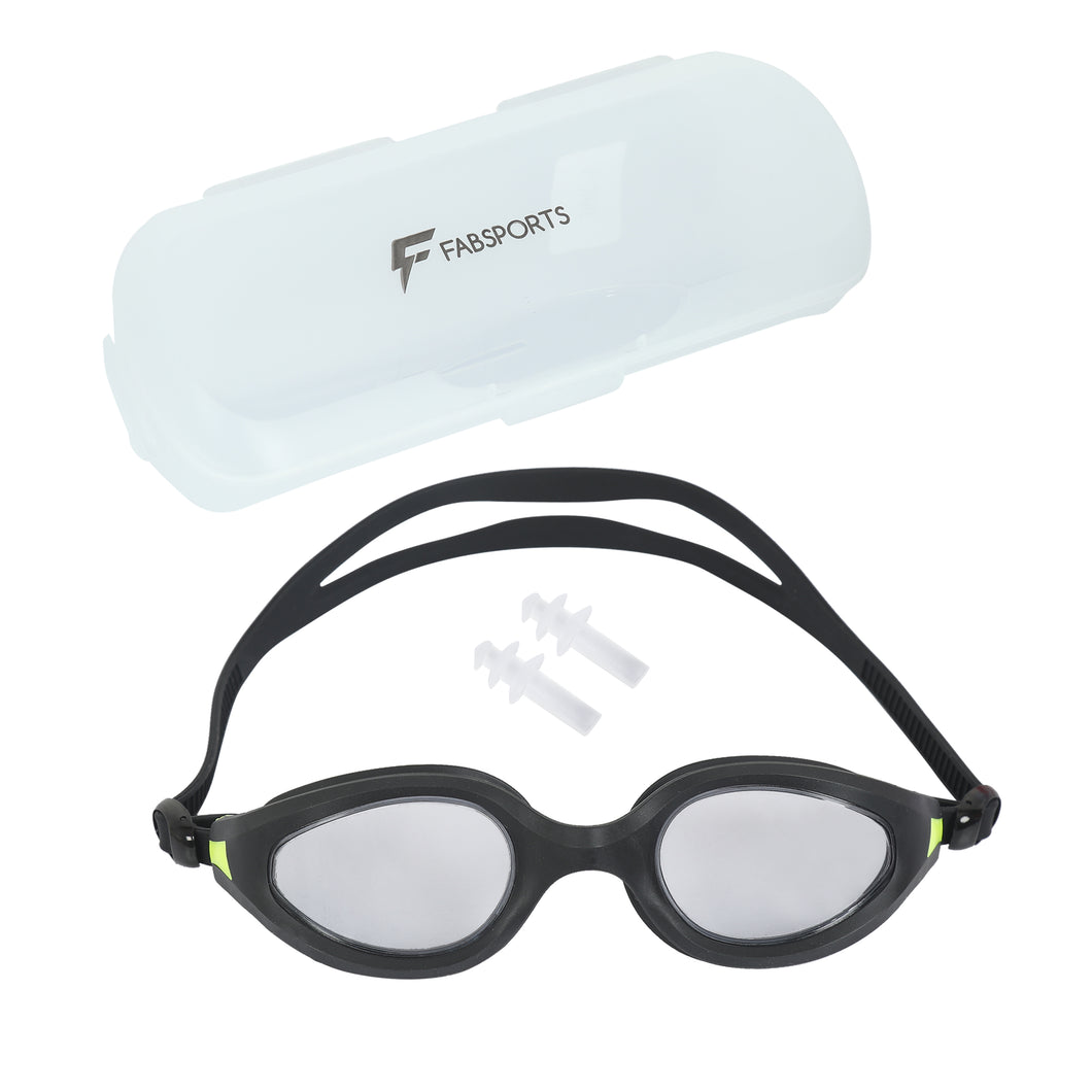 FabSports Swim Goggles for Men & Women Comfortable Fit for Ages 10+