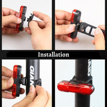 Load image into Gallery viewer, FabSports Waterproof Multi functional Bicycle combo of Headlight  &amp; Tail Light with usb charging
