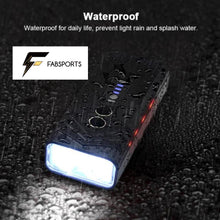 Load image into Gallery viewer, FABSPORTS Rechargeable Waterproof LED Bike / Bicycle Front Headlight, 2*10 Watts, with 2400mAh Battery also used as Power-bank during long rides
