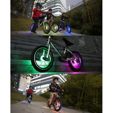 Load image into Gallery viewer, FabSports Bike/Bicycle Wheel Lights, Led Balance Bicycle Tyres Hub Lights
