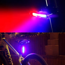 Load image into Gallery viewer, FabSports Waterproof/Dustproof Black Rechargeable Bike Tail Lights
