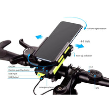 Load image into Gallery viewer, FabSports Red 4 in 1 Bicycle Front Light, Powerbank, Headlight, High-Decibel Horn
