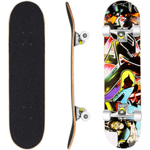 Load image into Gallery viewer, FabSports 31&quot; x 8&quot; inch Double kick concave skateboard for teens &amp; adults
